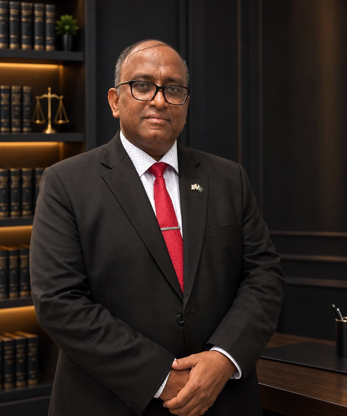 Portrait of Ghulam Shabbir Babar, Attorney at Law